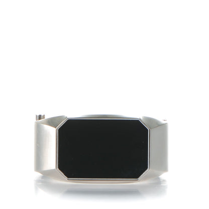 Chanel Metal CC Mirror Cuff Silver 3 of 5