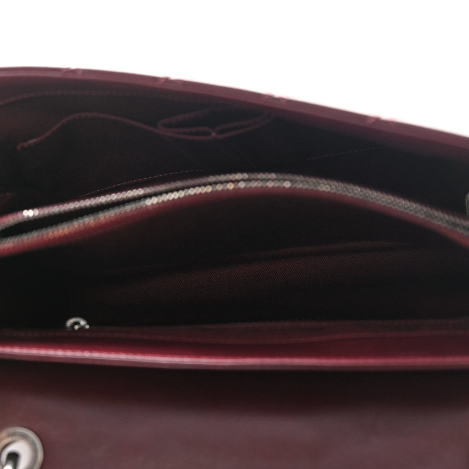 Chanel Calfskin Quilted Mad About Quilting Medium Flap Burgundy 5 of 13