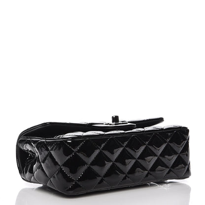 Chanel Patent Calfskin Quilted Mini Rectangular Flap Black 4 of 9
