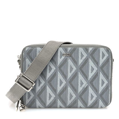 Christian Dior Coated Canvas CD Diamond Messenger Pouch Grey 1 of 10
