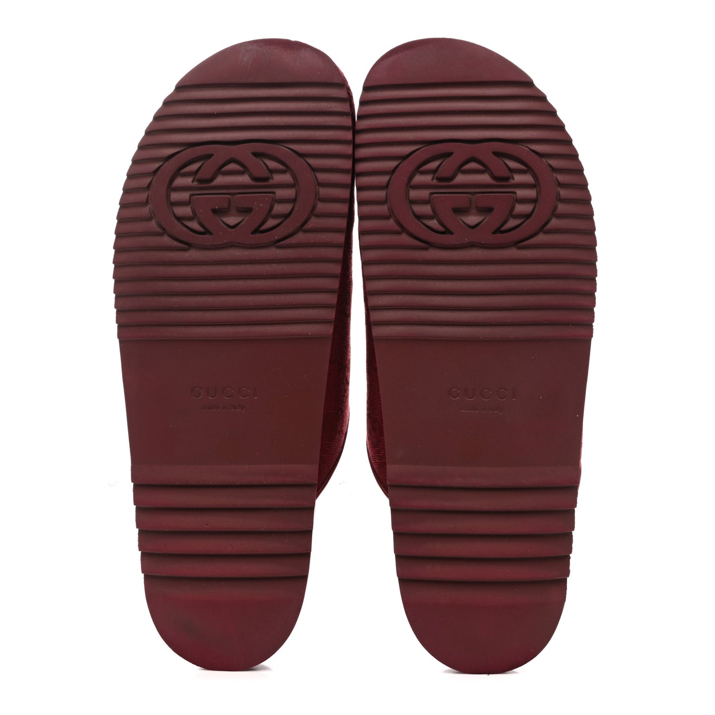 GG Supreme Monogram Womens Horsebit Slippers 41 Rosso Ancora