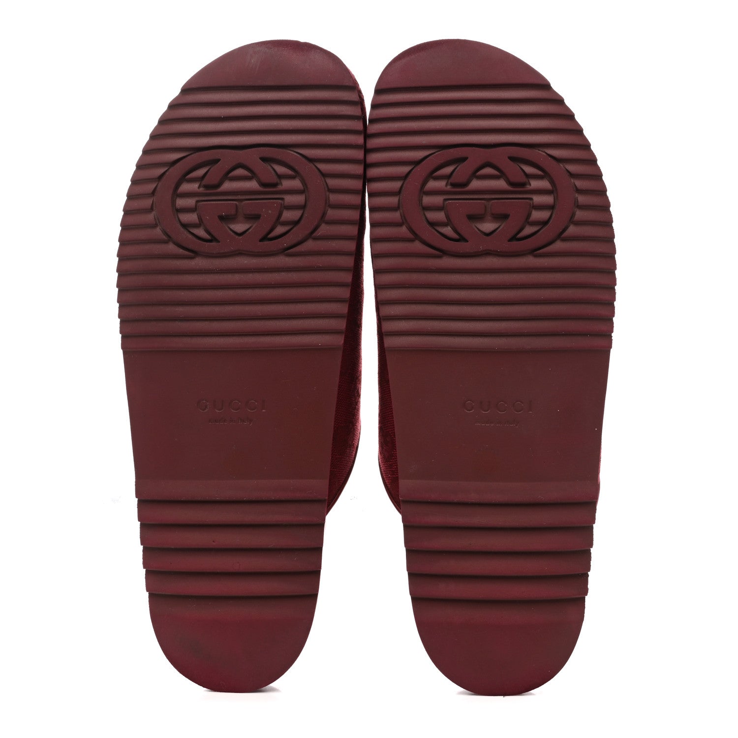 Gucci GG Supreme Monogram Womens Horsebit Slippers 41 Rosso Ancora 6 of 10