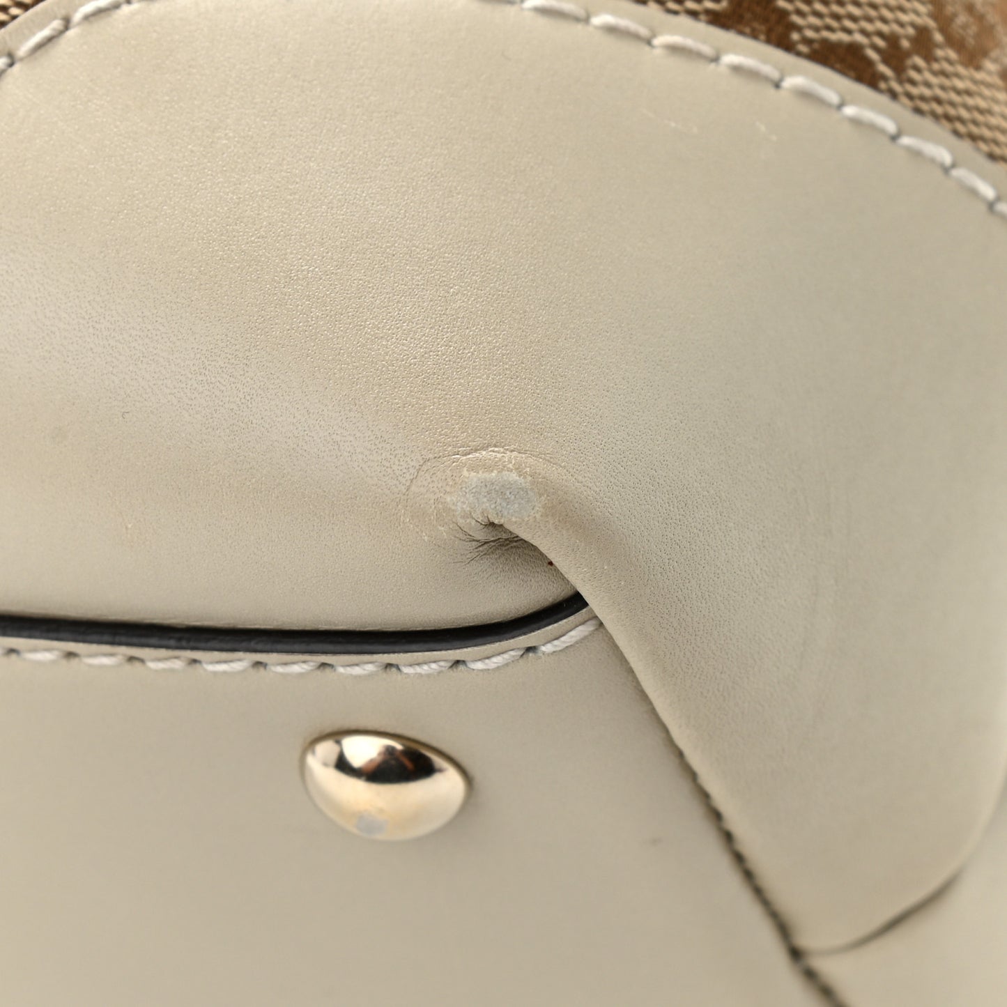 Monogram Small Lovely Heart Tote White