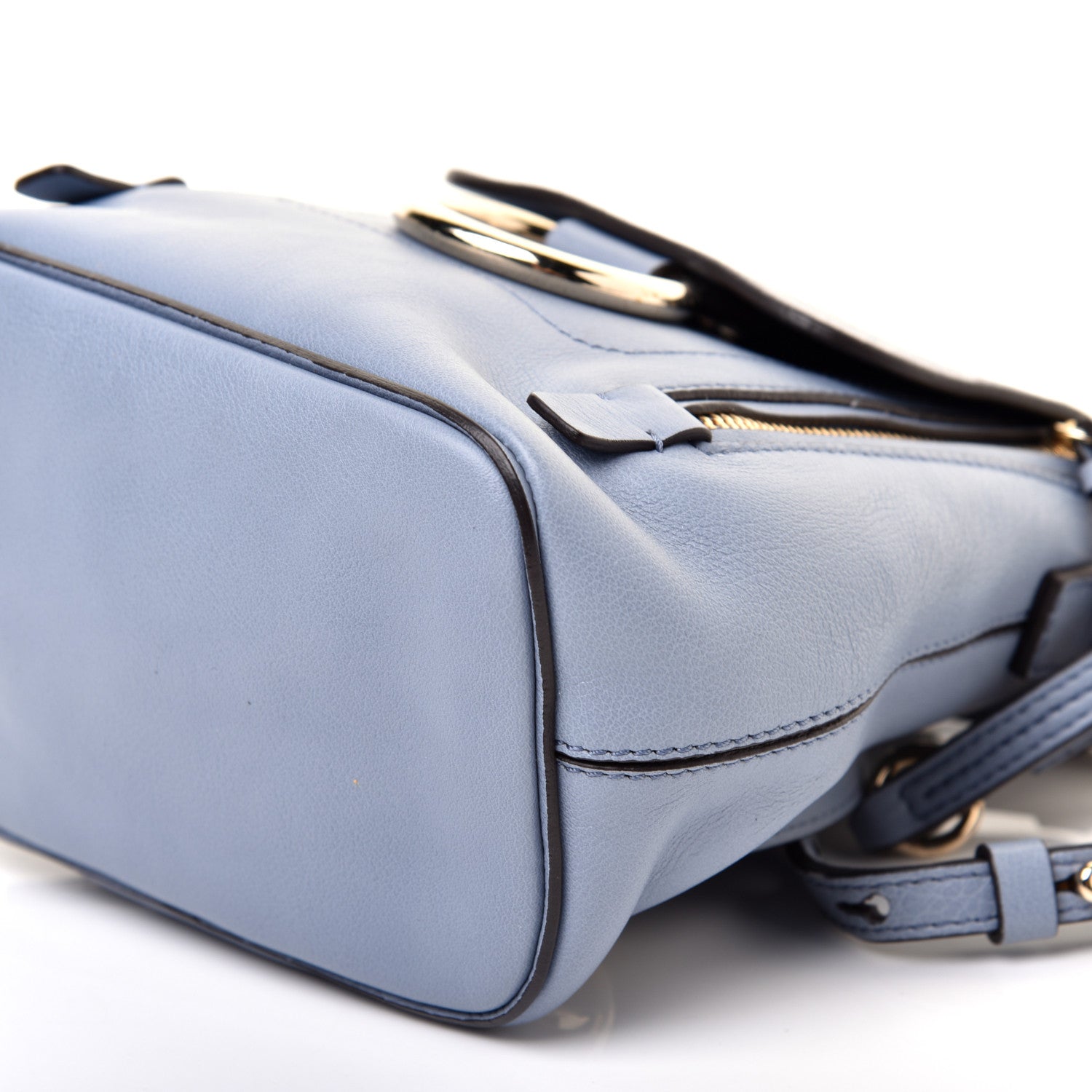 Chloe Suede Calfskin Mini Faye Backpack Washed Blue 7 of 12