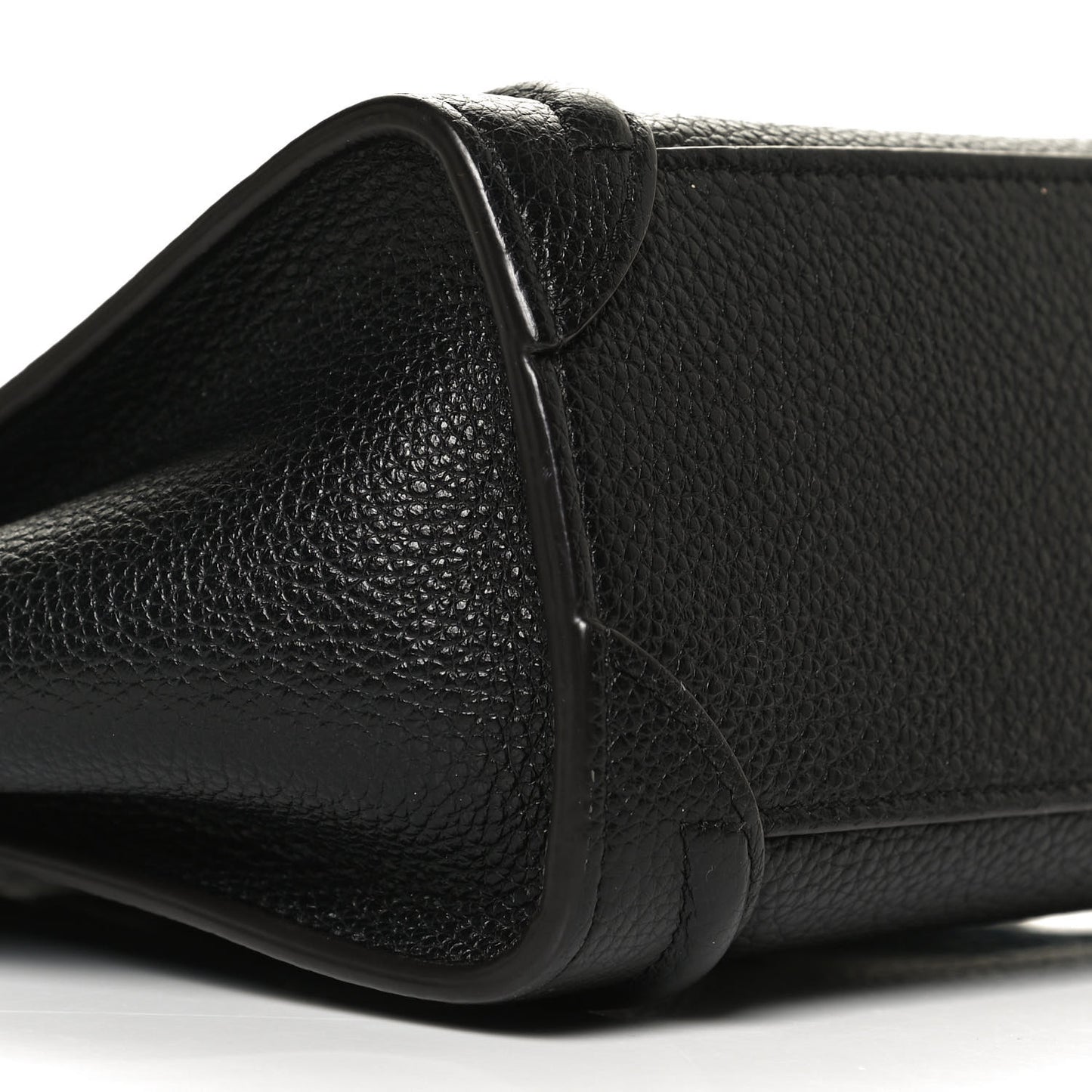 Drummed Calfskin Nano Luggage Black