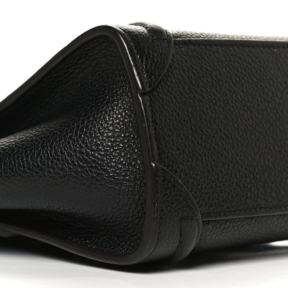Celine Drummed Calfskin Nano Luggage Black 9 of 12