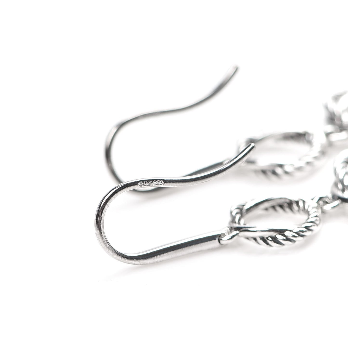 Sterling Silver Infinity Triple Drop Earrings