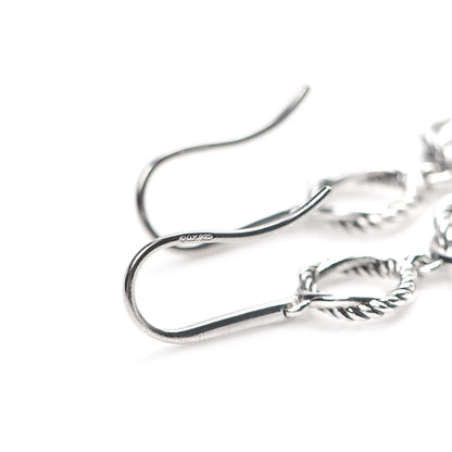 David Yurman Sterling Silver Infinity Triple Drop Earrings 3 of 4