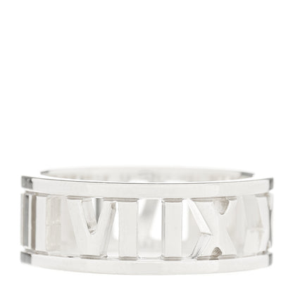 Tiffany Sterling Silver Wide Atlas Open Ring 49 4.75 2 of 3