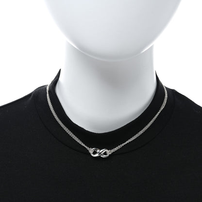 Tiffany Sterling Silver Infinity Pendant Necklace 2 of 4