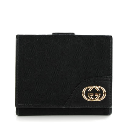Gucci Monogram New Britt French Wallet Black 1 of 7