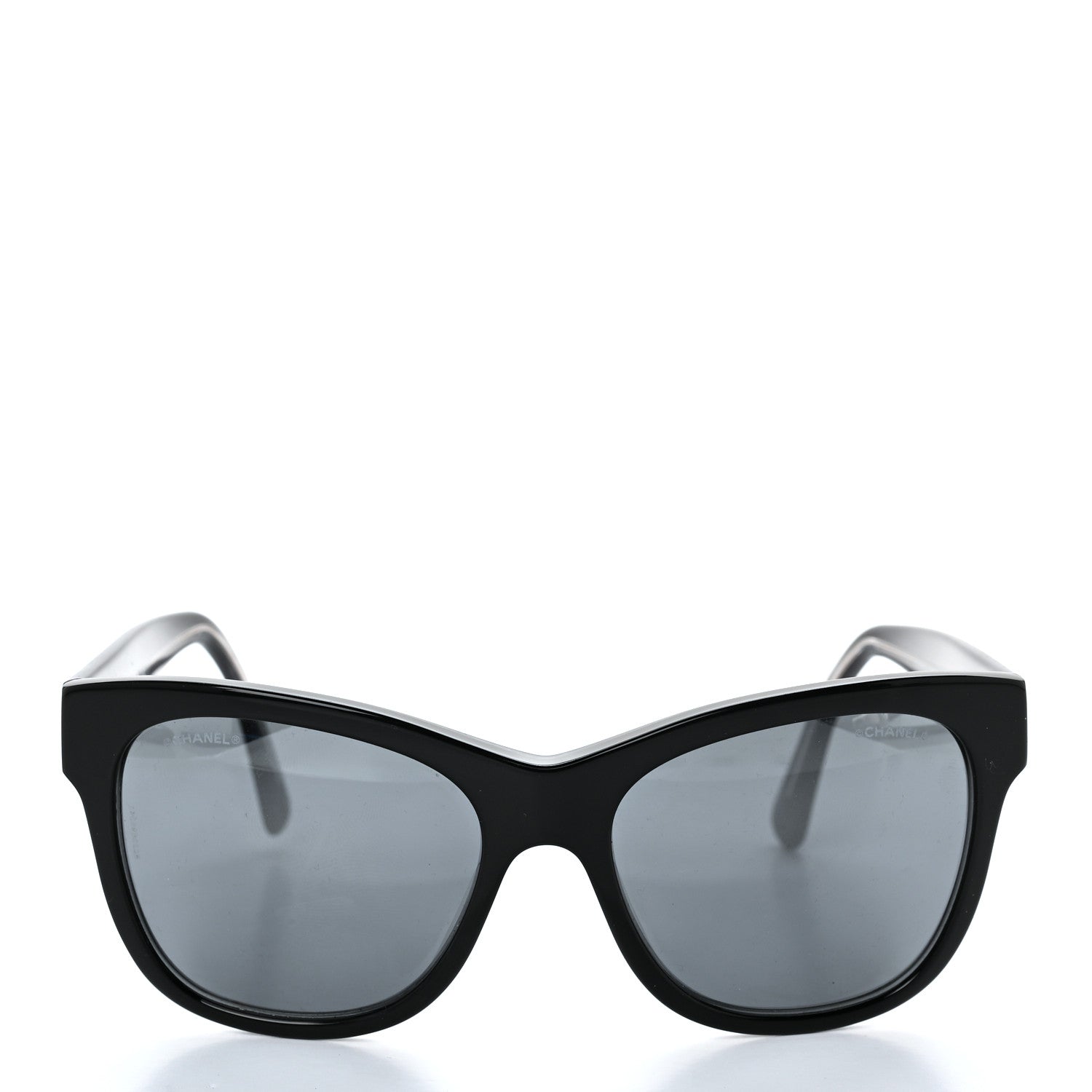 Chanel Acetate Polarized Square CC Sunglasses 5380 Black 2 of 7