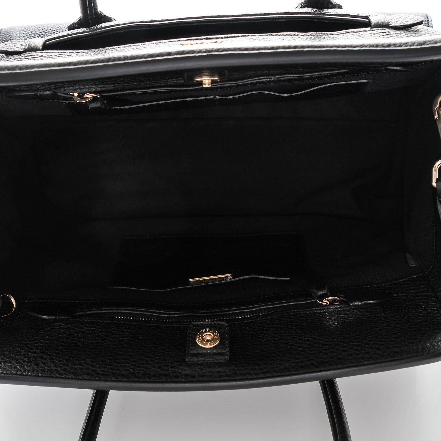 Prada Vitello Daino Top Handle Tote Nero Black 5 of 7