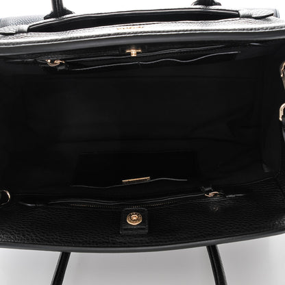 Prada Vitello Daino Top Handle Tote Nero Black 5 of 7