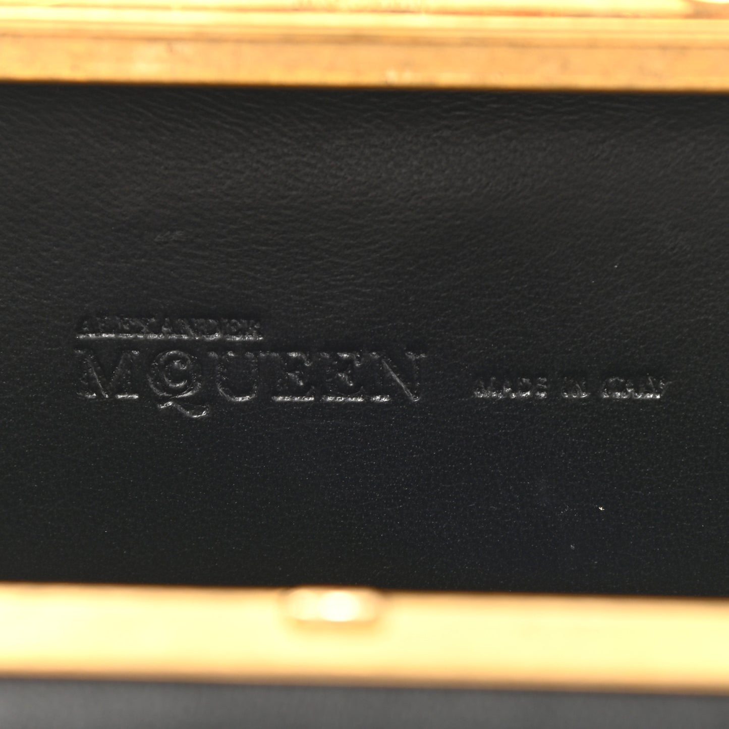 Nappa Studded Floral Knuckle Box Clutch Black