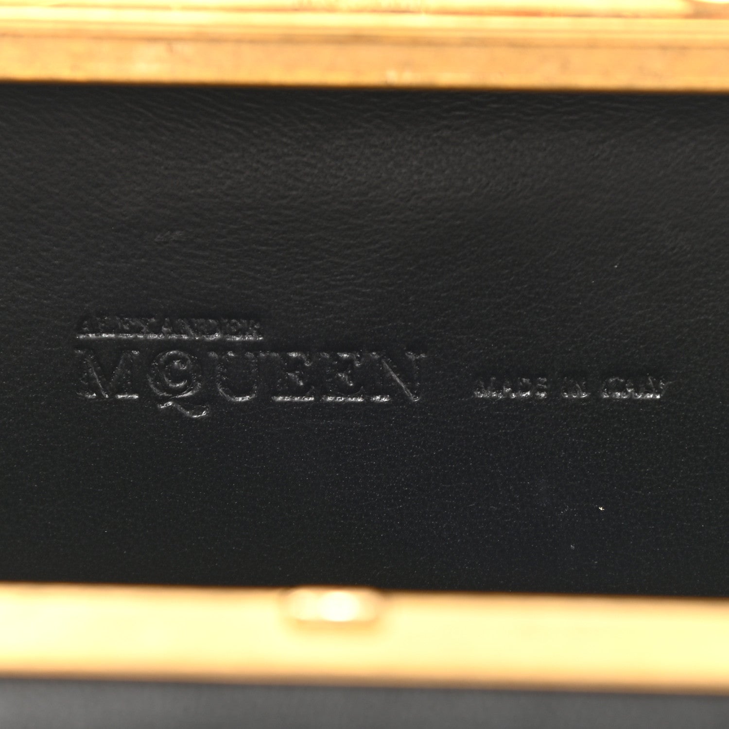 Alexander McQueen Nappa Studded Floral Knuckle Box Clutch Black 6 of 12