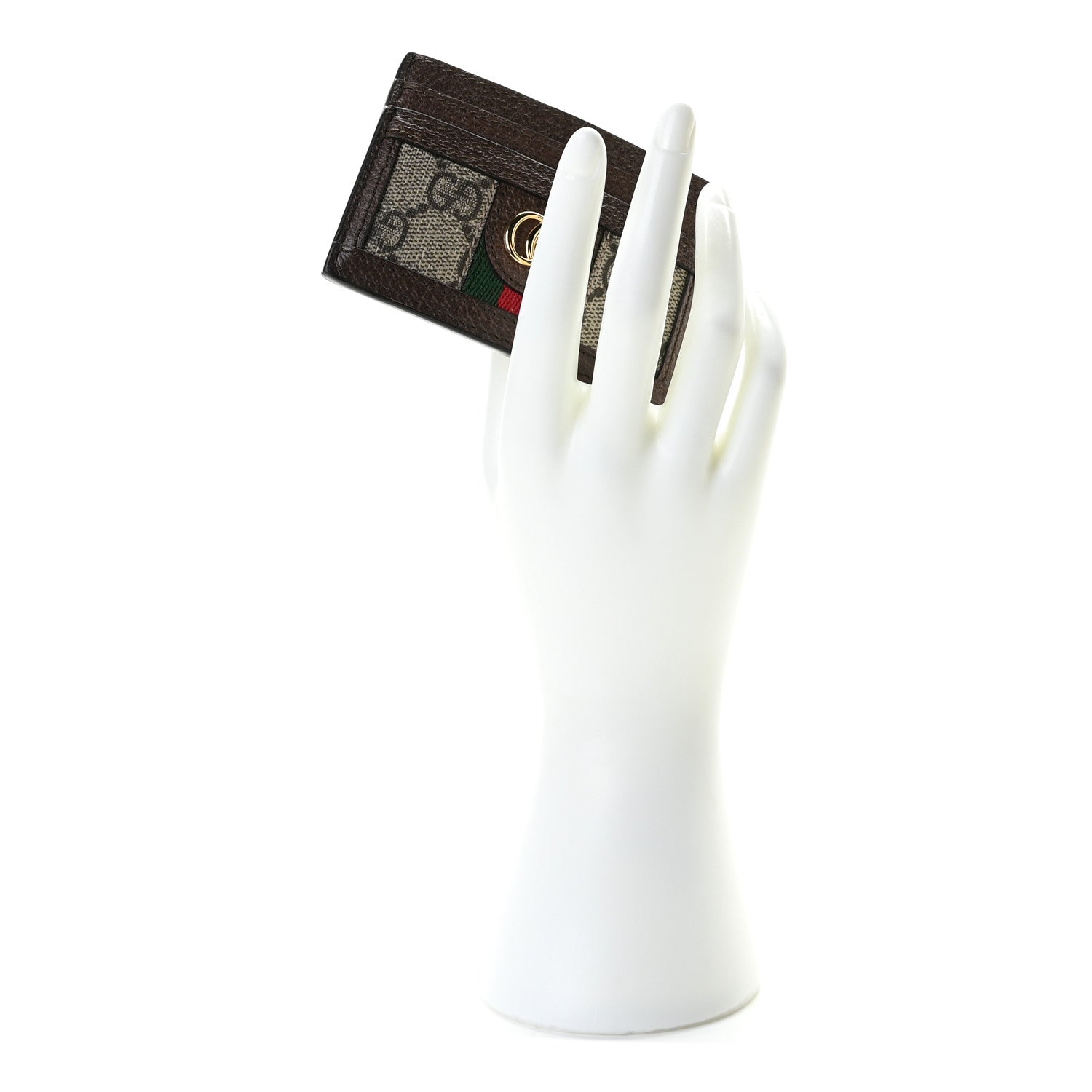 Gucci GG Supreme Monogram Ophidia Card Holder Brown 2 of 7