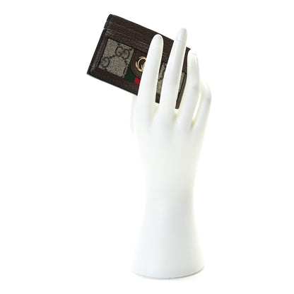 Gucci GG Supreme Monogram Ophidia Card Holder Brown 2 of 7