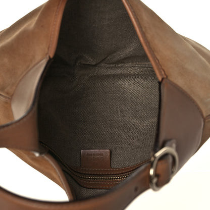 Gucci Suede Medium Jackie O Bouvier Hobo Light Brown 4 of 14
