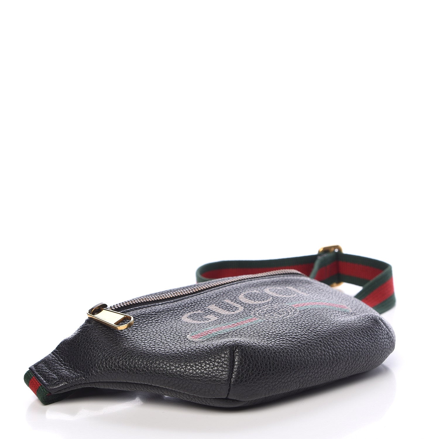 Gucci Grained Calfskin Small Logo Belt Bag Black 4 of 12