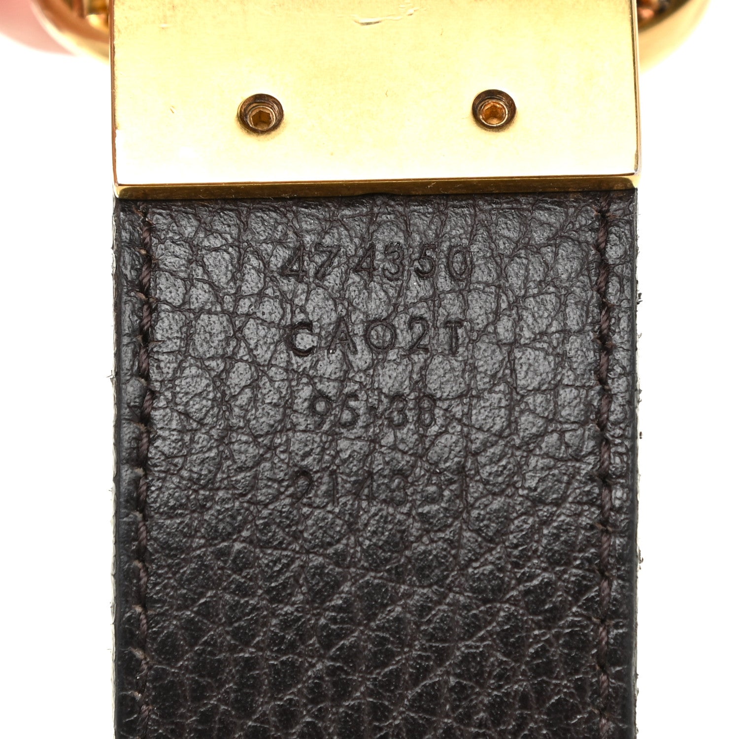 Gucci Calfskin Double G Reversible 37mm Belt 95 38 Black Cocoa 7 of 8