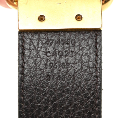 Gucci Calfskin Double G Reversible 37mm Belt 95 38 Black Cocoa 7 of 8