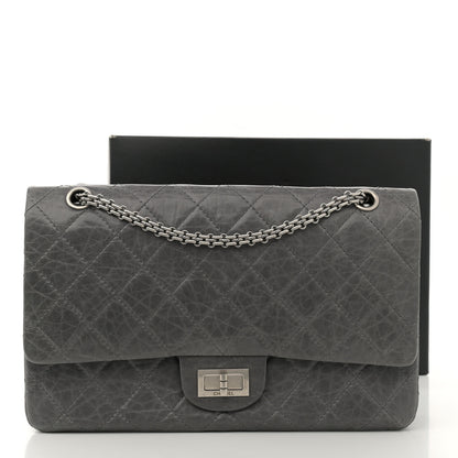 Chanel Aged Calfskin Quilted 50th Anniversary 2.55 Reissue 227 Flap Grey 17 of 17