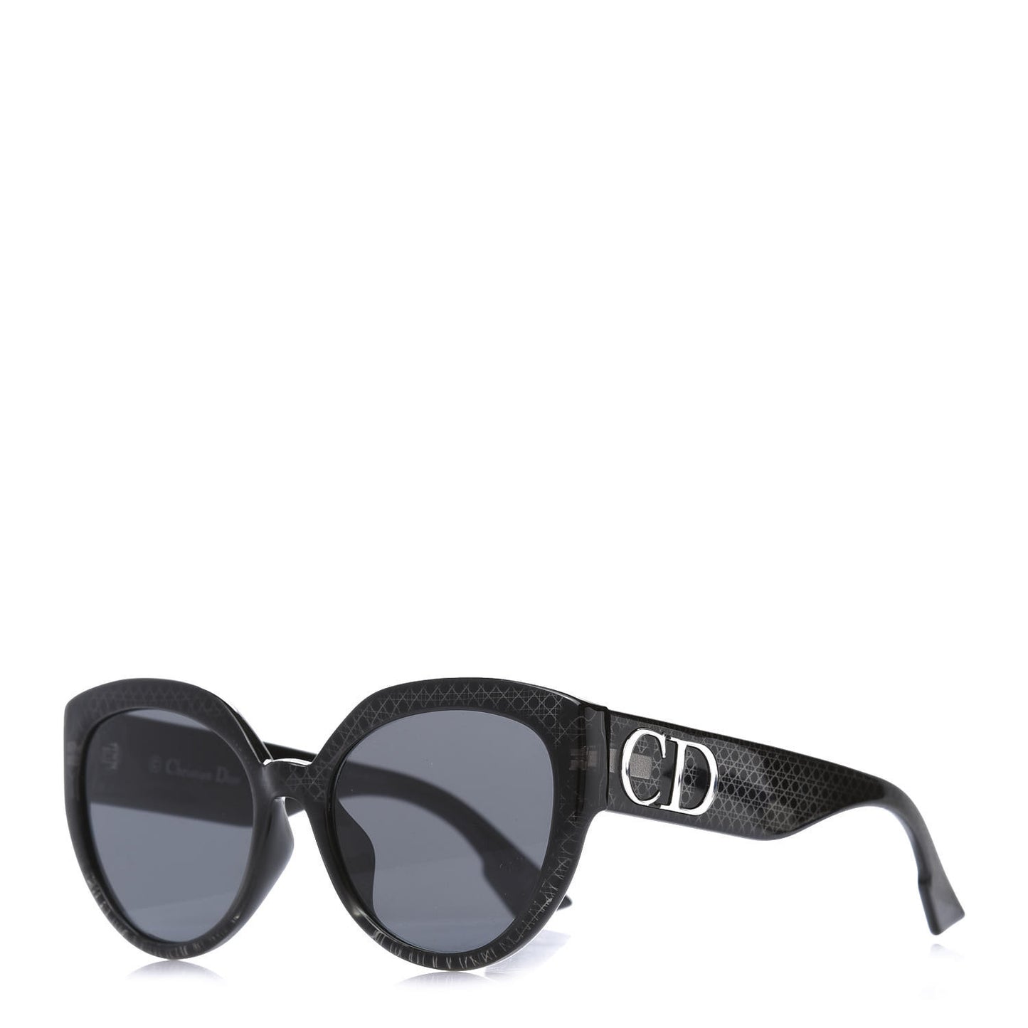Acetate Cannage DDiorF Cat Eye Sunglasses Black