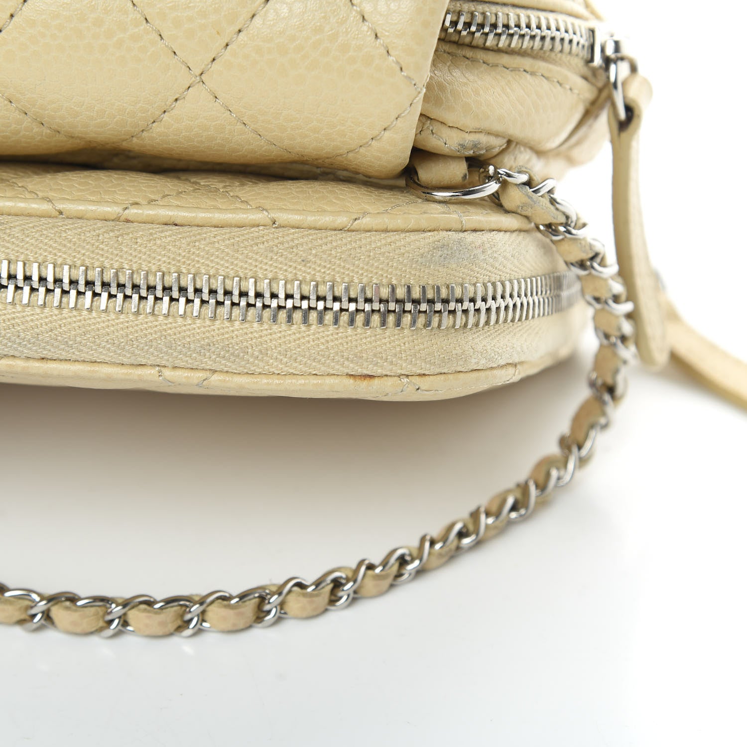 Chanel Caviar Quilted New Mini Flap Beige Clair 14 of 15