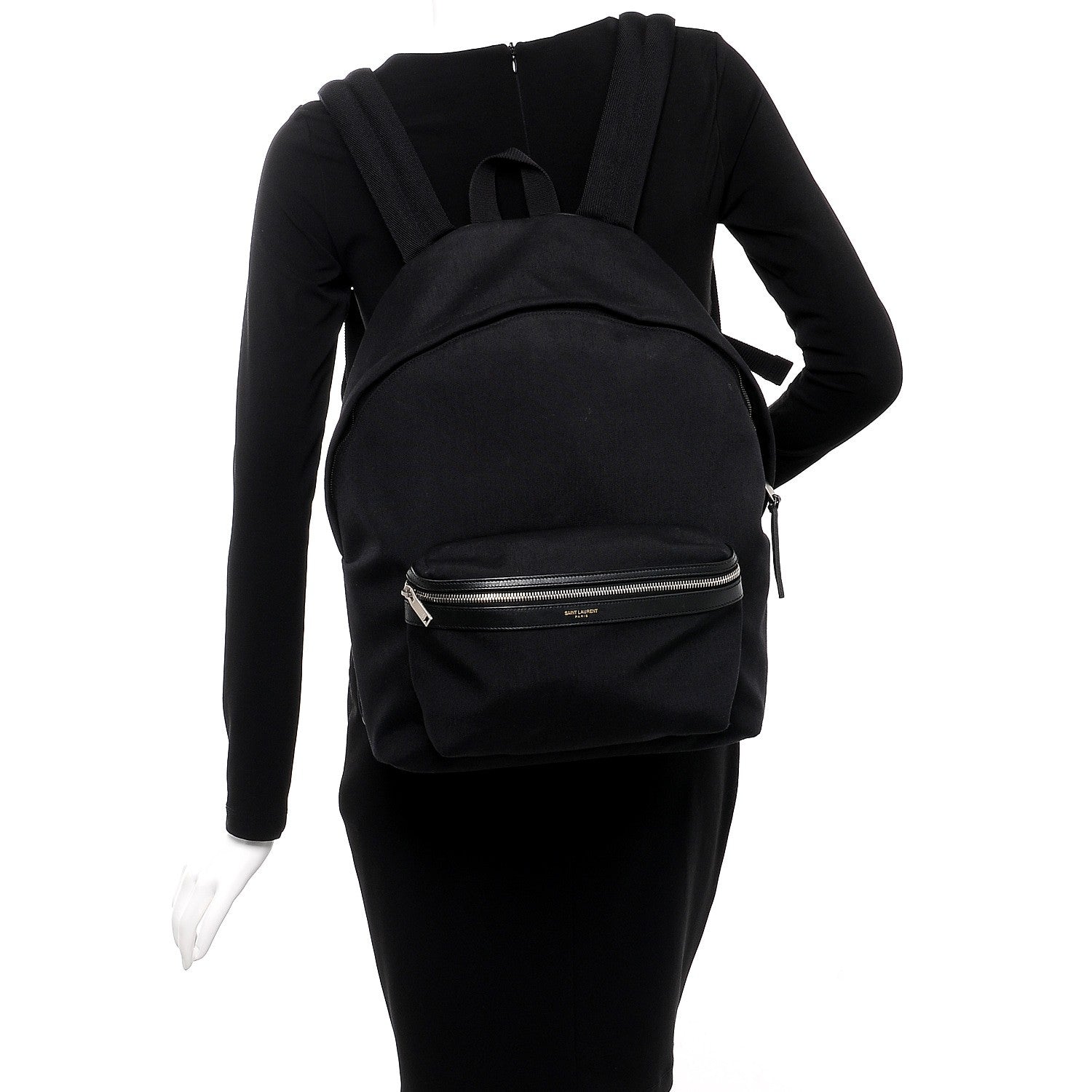 Saint Laurent Nylon Classic Hunting Backpack Black 2 of 10