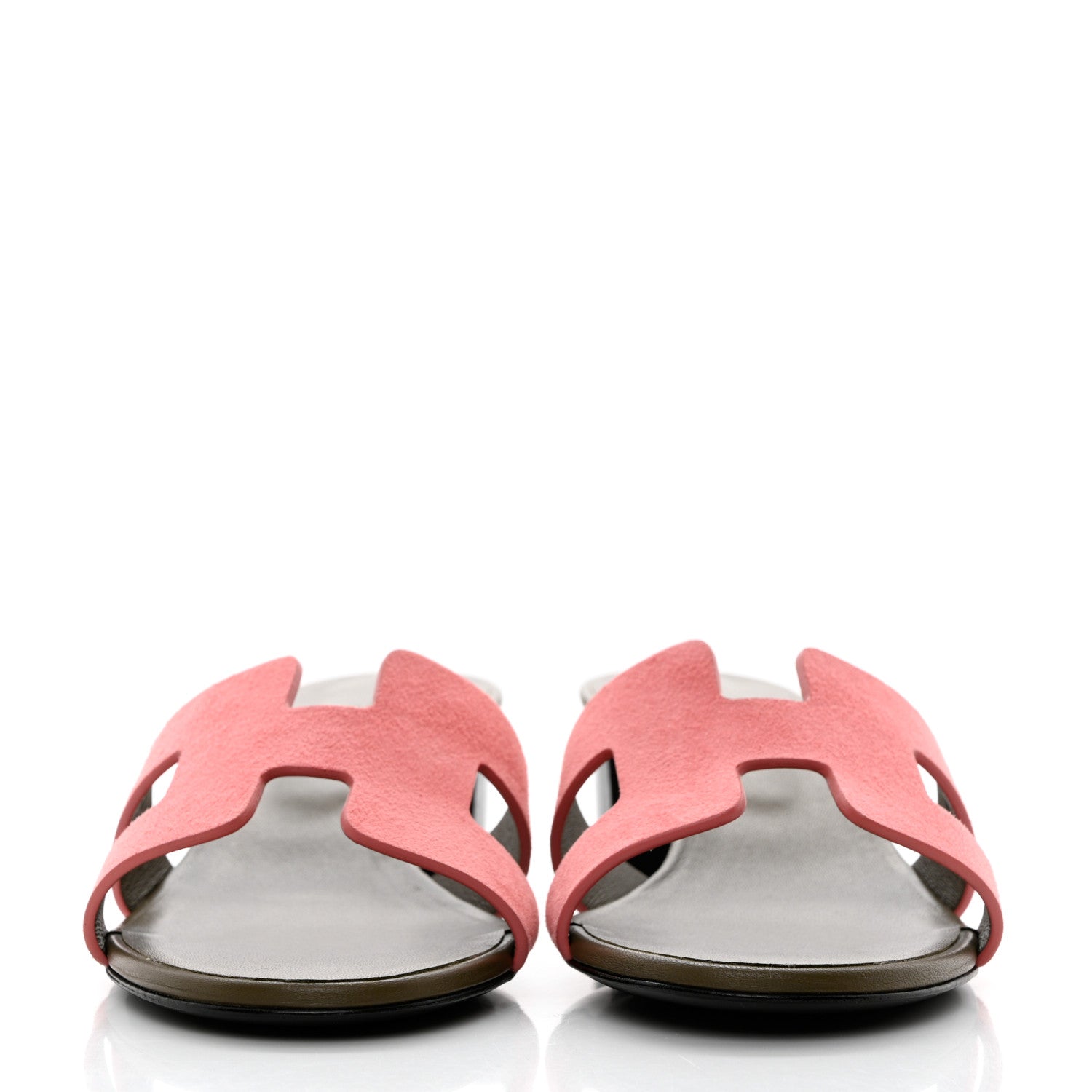Hermes Suede Goatskin Oasis Sandals 35 Rose Du Desert 2 of 9