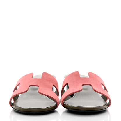 Hermes Suede Goatskin Oasis Sandals 35 Rose Du Desert 2 of 9