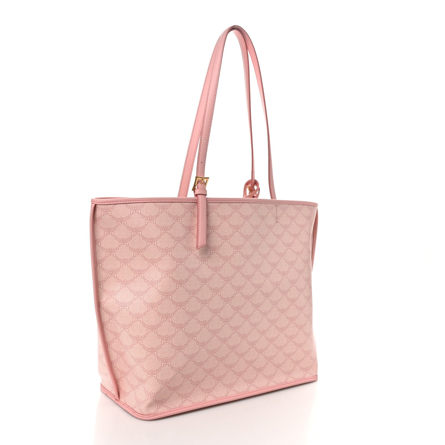MCM Lauretos Nappa Medium Himmel Shopper Tote Pink 4 of 11