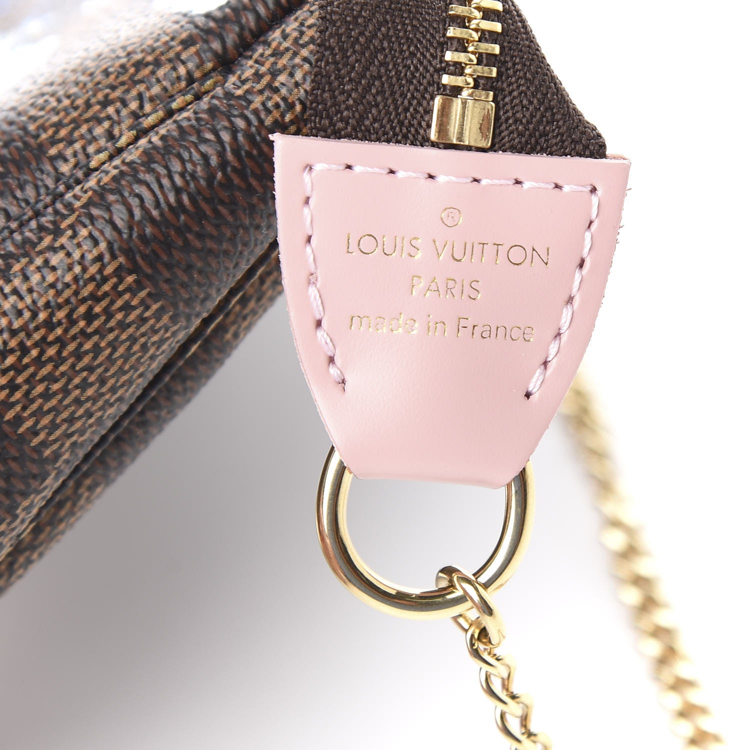 Louis Vuitton Damier Ebene 2020 Christmas Animation Big Wheel Mini Pochette Accessories Rose Ballerine 6 of 8