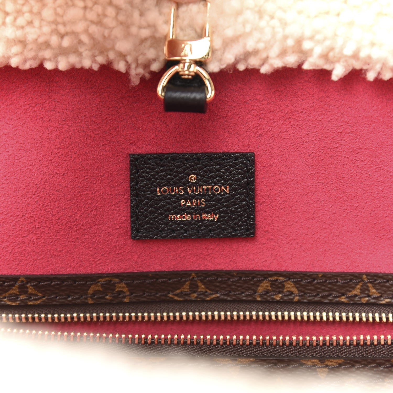 Louis Vuitton Calfskin Monogram Teddy Neverfull MM Black 7 of 13