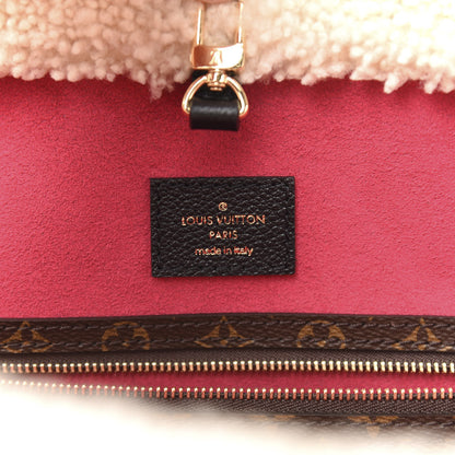 Louis Vuitton Calfskin Monogram Teddy Neverfull MM Black 7 of 13
