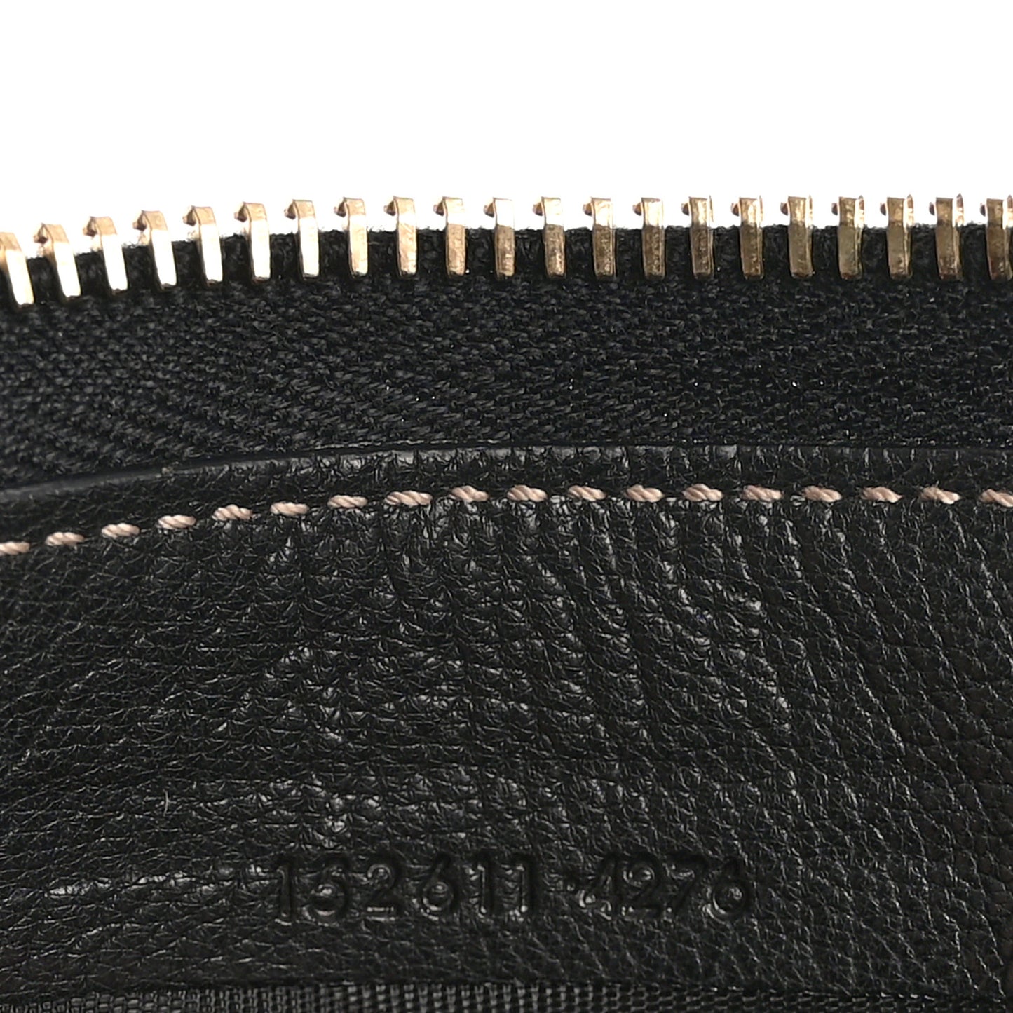 Calfskin Zip Around Capri Wallet Black
