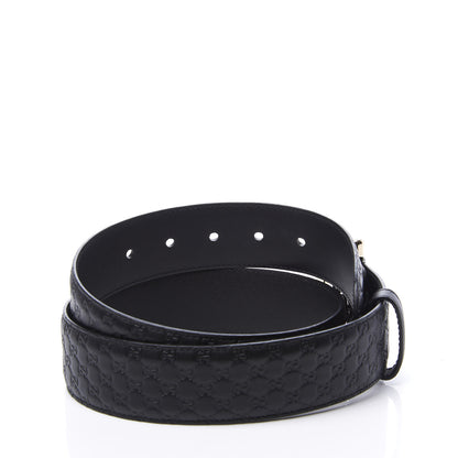 Gucci Soft Microguccissima Margaux Calfskin Belt 85 34 Black 4 of 6