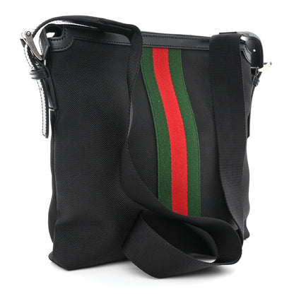 Gucci Techno Canvas Web Messenger Bag Black 3 of 10