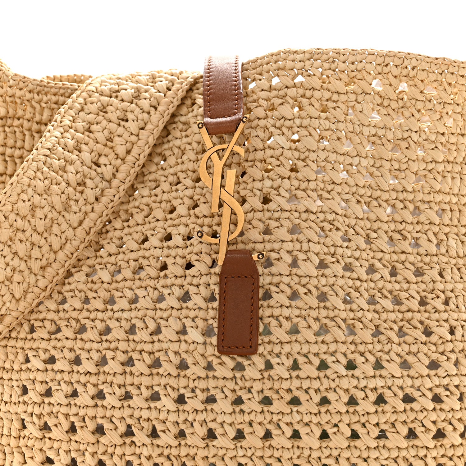 Saint Laurent Raffia Monogram Hobo Naturale 8 of 11