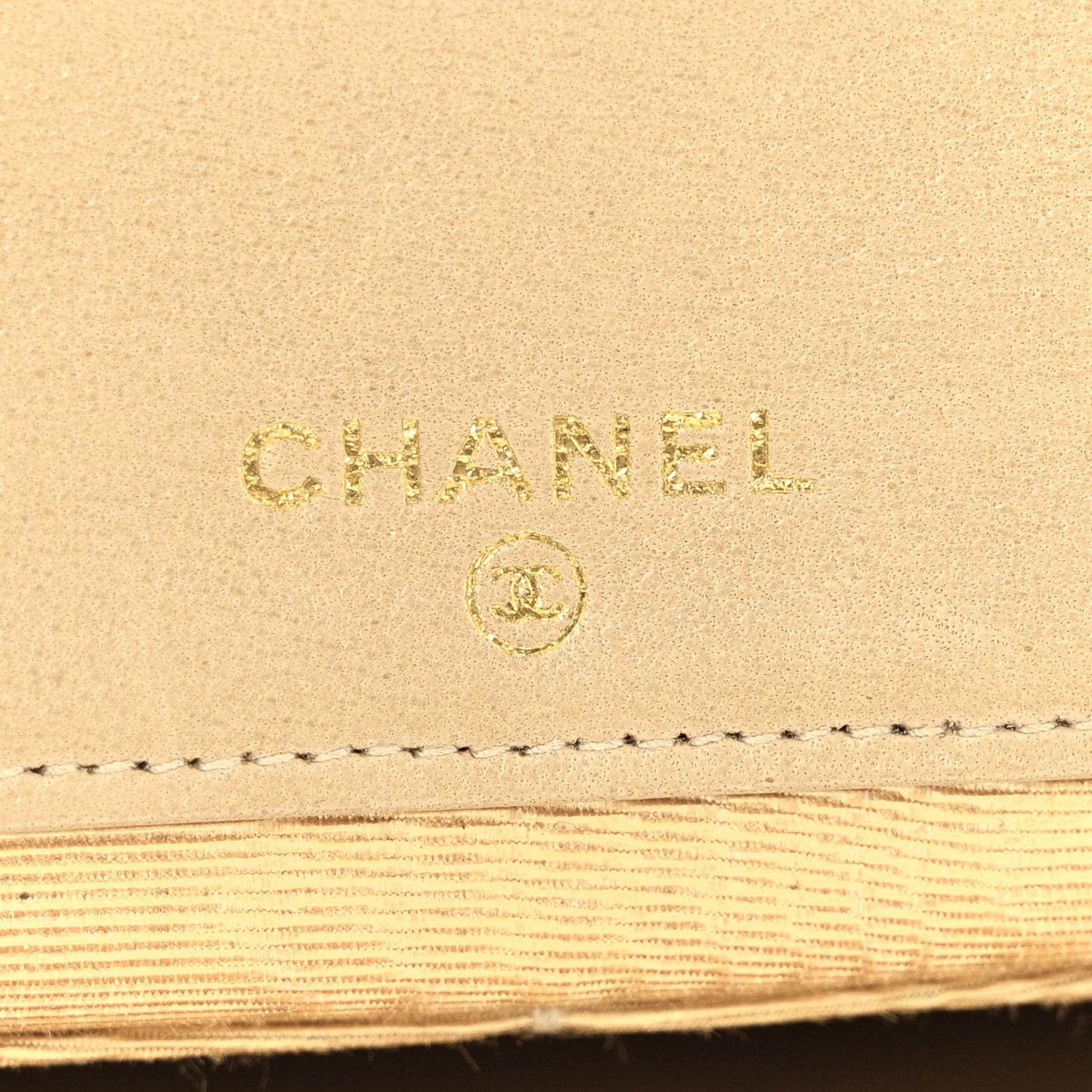 Caviar CC Timeless Flap Wallet Beige