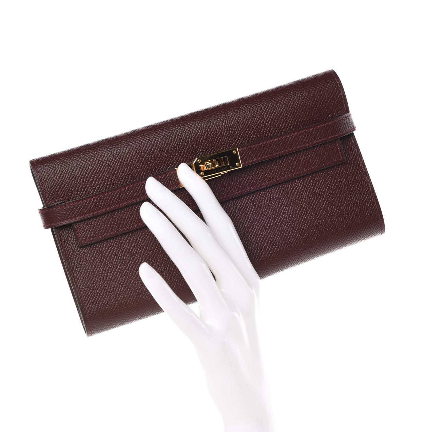Epsom Kelly Longue Wallet Bordeaux