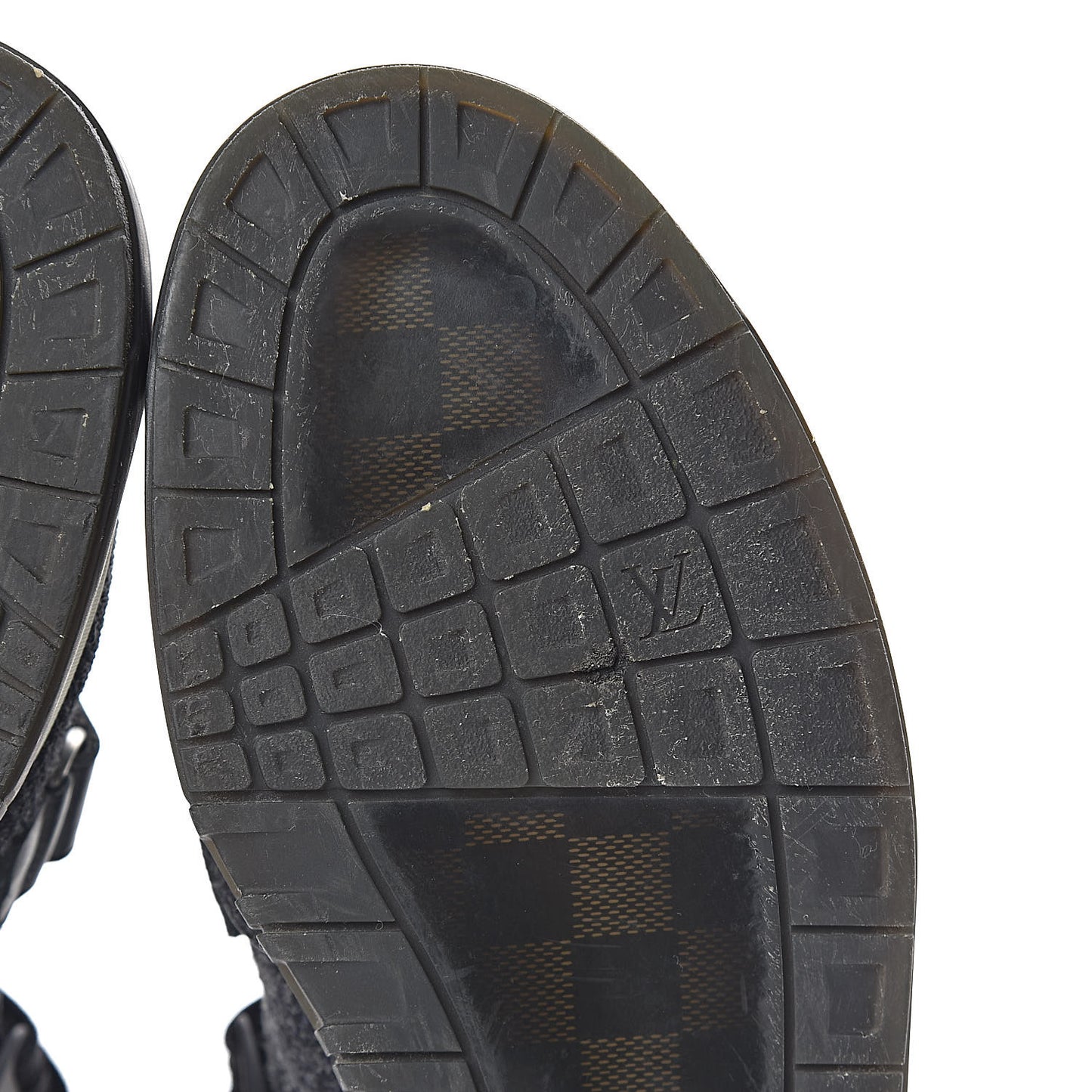 Damier Canvas Calfskin Trailblazer Sneaker Boots 8.5