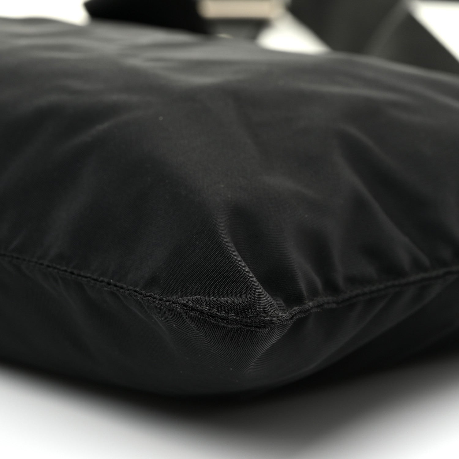 Prada Nylon Saffiano Flat Messenger Bag Black 9 of 11