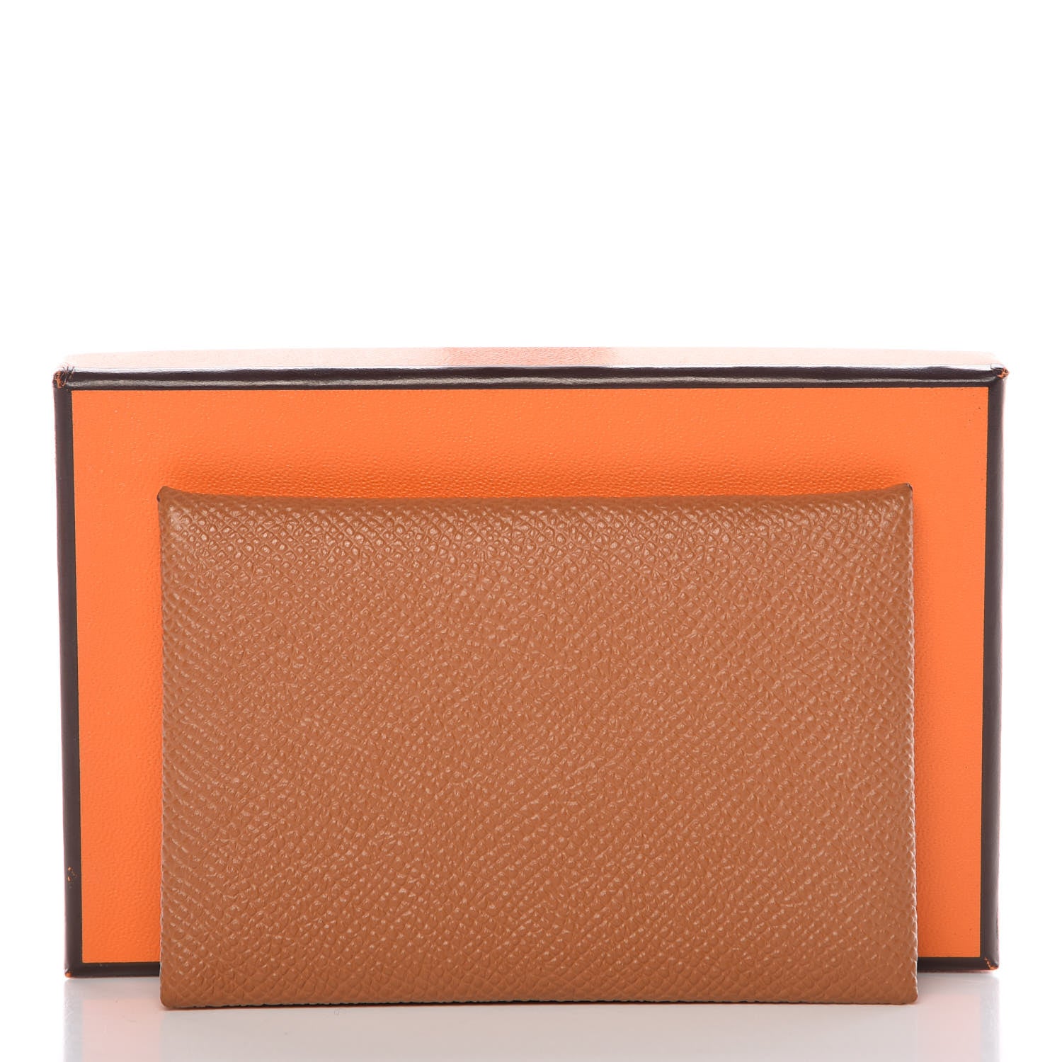 Hermes Epsom Calvi Card Case Gold 9 of 9