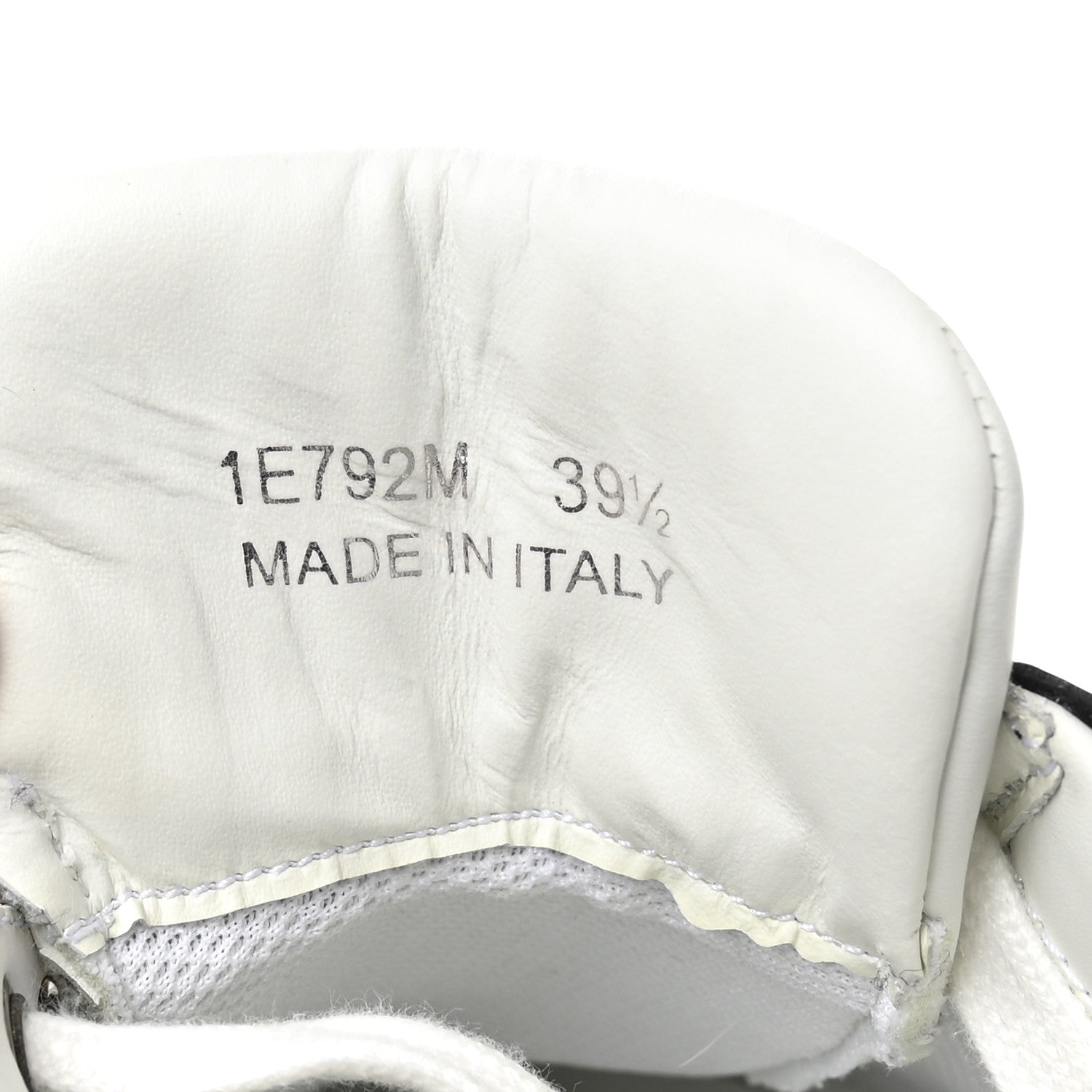 Prada Vitello Sport Spazzolato Rois Triangle Logo Womens Downtown Low Top 30mm Sneakers 39.5 White Black 10 of 10