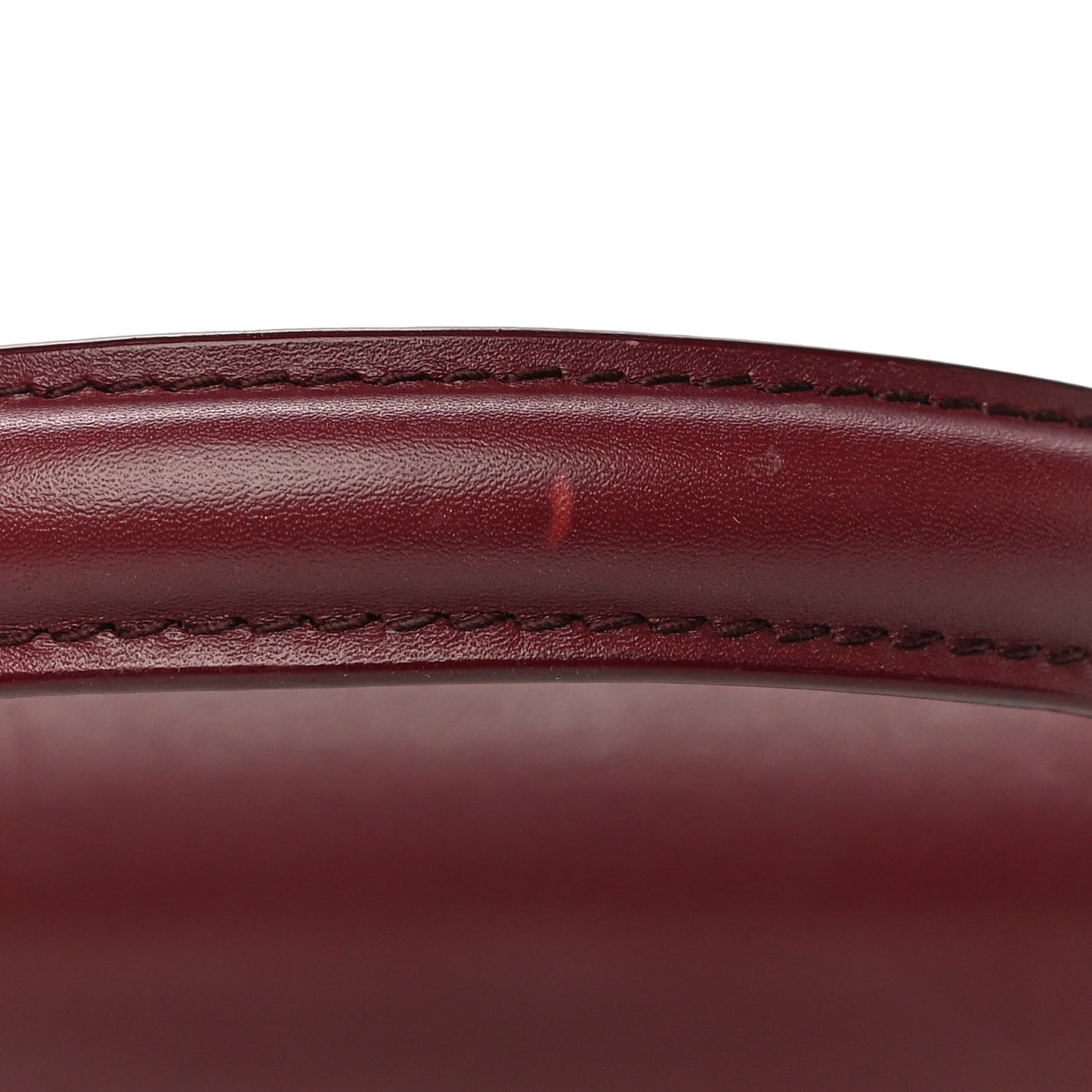Box Calfskin XS Sharp Top Handle Bag Burgundy