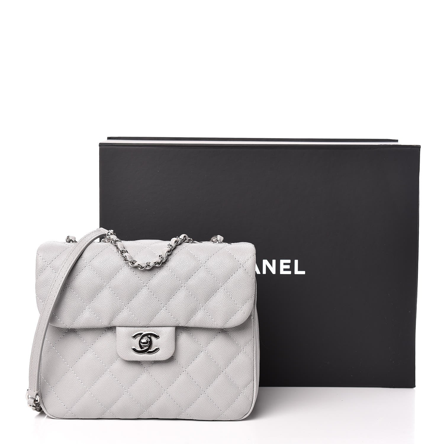 Chanel Caviar Quilted Medium Urban Companion Flap Grey 13 of 13