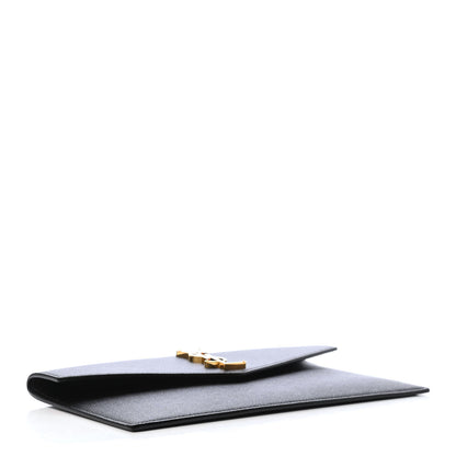 Saint Laurent Grain De Poudre Uptown Pouch Black 4 of 7