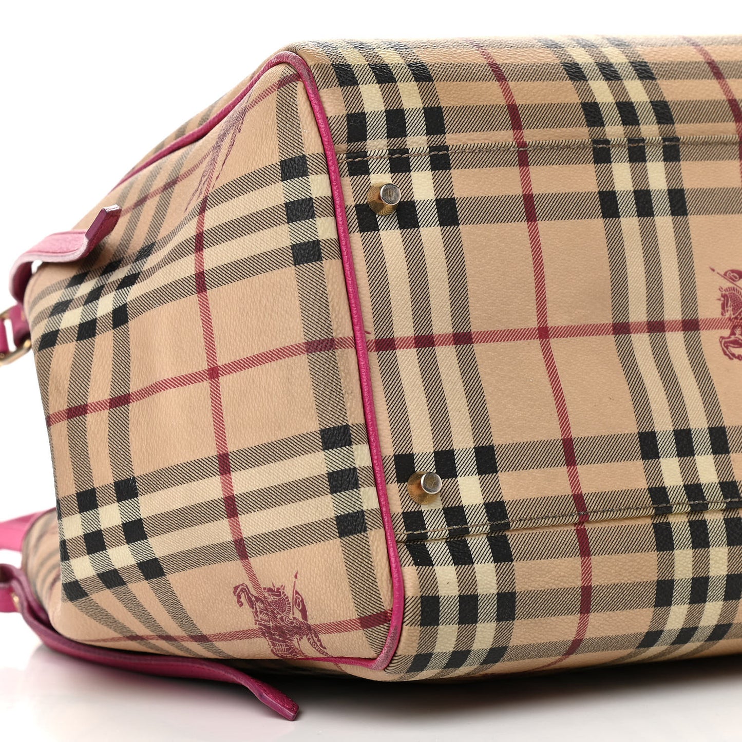 Haymarket Check Medium Canterbury Tote Bright Rhubarb Pink